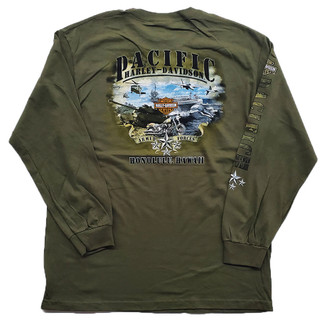 Harley-Davidson Men's Pacific Armed Forces Long Sleeve T-shirt
