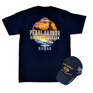 Harley-Davidson Men's Pearl Harbor T-shirt & Cap Set
