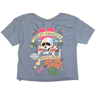 Harley-Davidson Women's Crossbones Cropped T-shirt