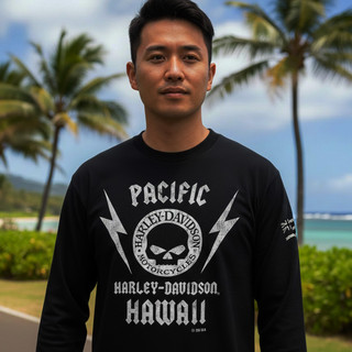 Harley-Davidson Men's Coastline Long Sleeve T-Shirt - Black