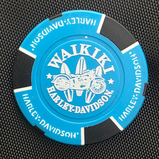 Harley-Davidson Poker Chips Surfboards Blue w/ Black