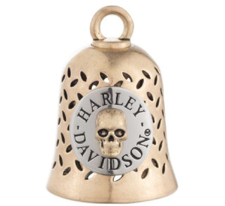 Harley-Davidson Round Skull H-D Script Cut-Out Ride Bell