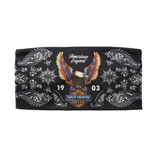 Harley-Davidson Women's Neon Eagle Headband - Harley Black