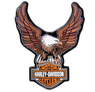 Harley-Davidson® Custom Shaped Bar & Shield Eagle Tin Magnet