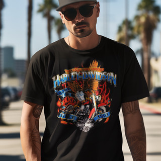 Harley-Davidson Men's Eagle Landed T-shirt