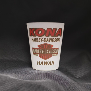 Harley-Davidson Kona Kamakahonu Frosted Short Shot Glass