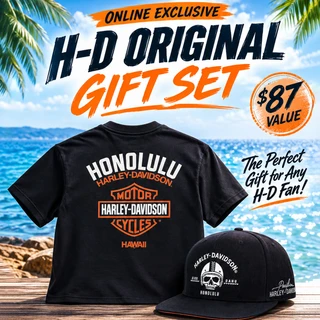 Harley-Davidson Men's H-D Original T-Shirt & Cap Set