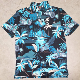 Harley-Davidson Men's Black Paradise Ride Polo Shirt – Designed by Tori Richard
