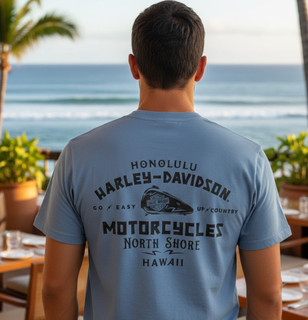 Harley-Davidson Men's Up Country Blue T-Shirt