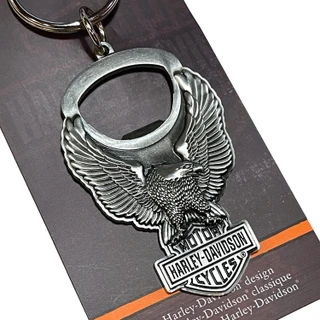 Shop Harley-Davidson Up-Winged Eagle Heavy-Duty Bottle Opener Key Chain - Antique Nickel Finish