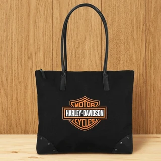 Shop Harley-Davidson Women's Bar & Shield Logo Flat Tote Bag