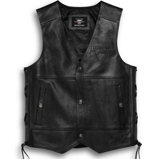 Harley-Davidson Men's Tradition II Leather Vest 98024-18VM