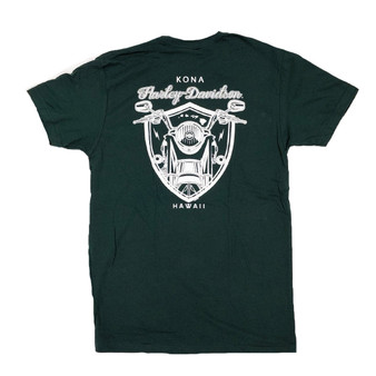 Harley-Davidson Men's Vintage Garage Kona Pocket Green T-shirt