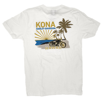 Harley-Davidson Men's Kona Beach White T-shirt