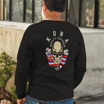 Harley-Davidson Maui ロンT Harley-Davidson Men's Maui Tiki Guy Long Sleeve T-Shirt