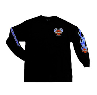 HARLEY-DAVIDSON ロングTシャツ　XＬ　ブラック　ハワイ限定　新品 HARLEY-DAVIDSON ロングTシャツ XL ブラック ハワイ限定 新品