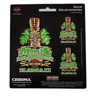 Harley-Davidson Maui Tiki Guy Decal