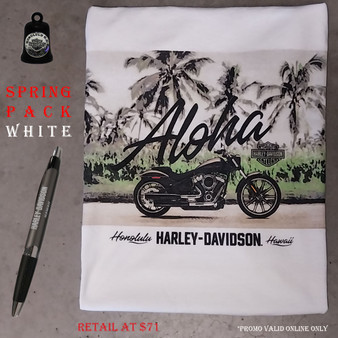 Harley-Davidson $50 Spring Pack - Palm Parking T-shirt, Pen and Bell