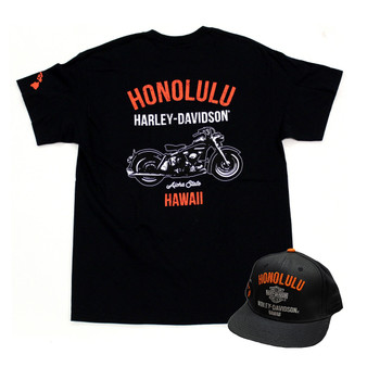 Harley-Davidson Men's Hawaii '59 Pocket T-shirt & Hat Set