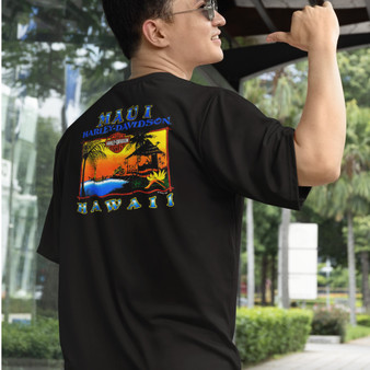 Harley-Davidson Men's Maui HD Original Black T-Shirt