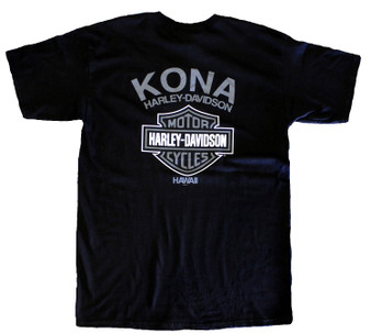 Harley-Davidson Men's Kona Original Gunmetal Logo Black T-shirt