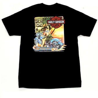 Exclusive Pacific Harley-Davidson Hawaii t-shirt. Harley-Davidson Men's Hula Girl T-shirt