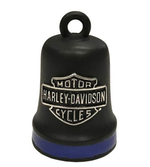 Harley-Davidson Bar & Shield w/ Blue Stripe Ride Bell