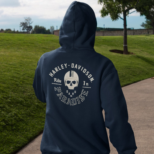 Harley-Davidson ライディングジャケット ネイビー　M Harley-Davidson Men's Ride in Paradise Zip Jacket Navy