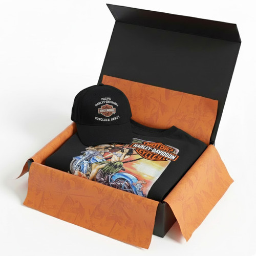 Harley-Davidson Men's Hawaii Hula Girl Tee & Cap Set