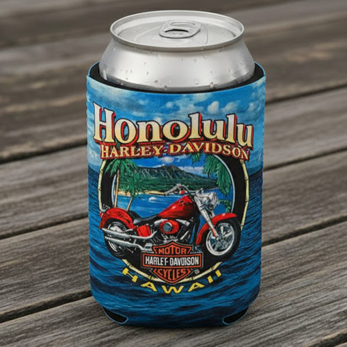 Harley-Davidson Diamond Head Flat Can Cooler