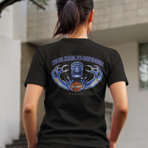 Harley-Davidson Women's Kona Tiki Wave Tee Harley-Davidson Women's Kona Tiki Wave Tee