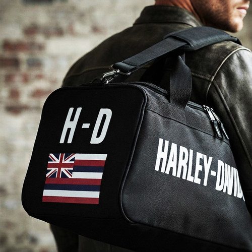 Harley-Davidson Hawaii Exclusive Duffel Bag with Hawaiian Flag