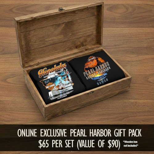 Harley-Davidson Men's Pearl Harbor Double-Tee Bundle (Gift Pack)