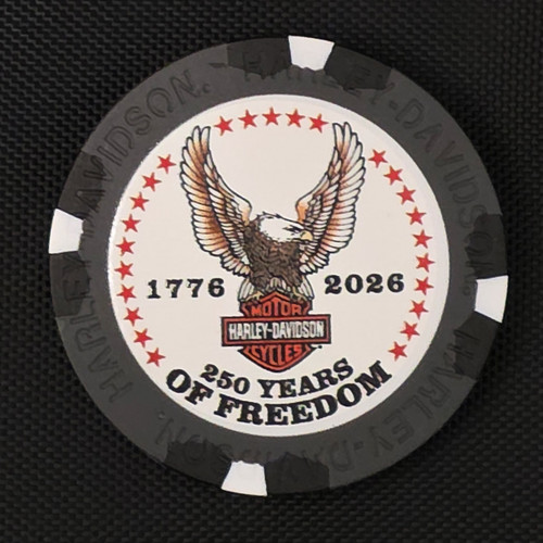 Harley-Davidson 250th Anniversary Poker Chips Americana Upwing Eagle