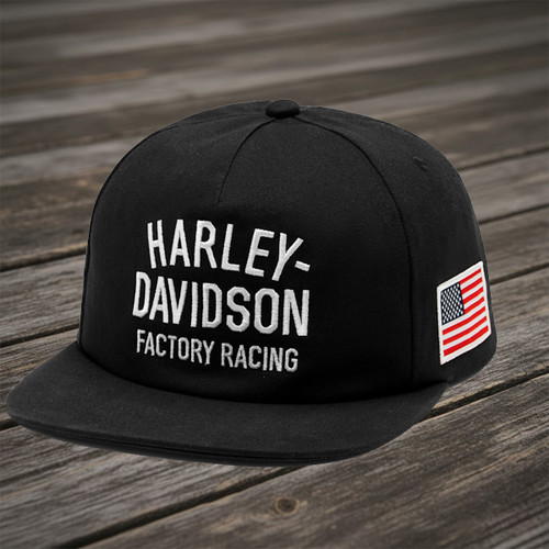 Harley-Davidson Factory Racing Twill Baseball Cap Black