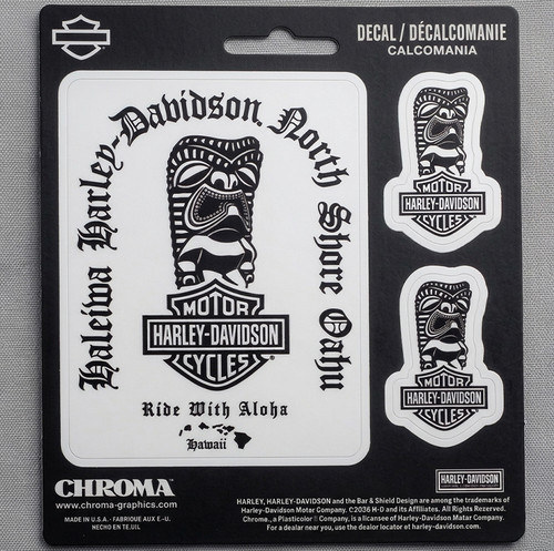 Harley-Davidson Haleiwa Tiki Brah Decal