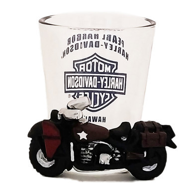 Harley-Davidson Won the War Short Shot Glass