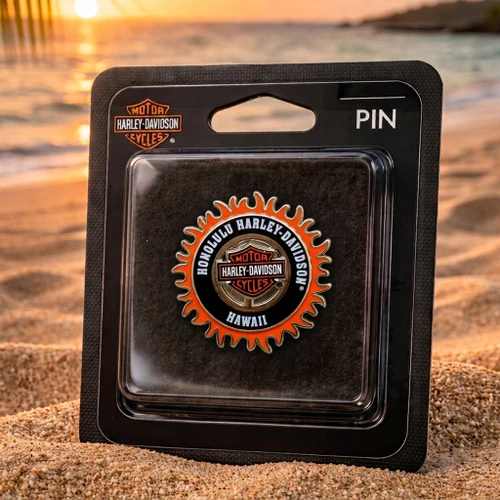 Harley-Davidson Sun Pin – Hawaii Exclusive | Honolulu H-D Hawaii.