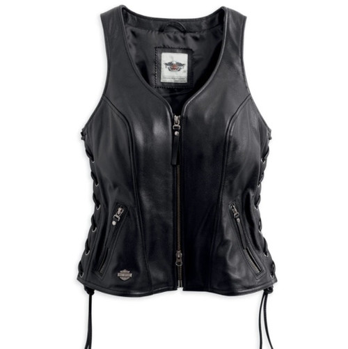 Harley-Davidson ブラックジャケット Avenue Harley-Davidson Leather Vest
