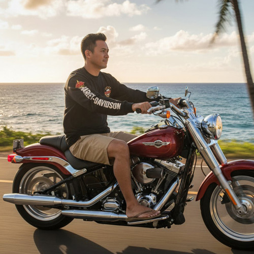 Harley-Davidson Men's Coat of Arms Long Sleeve T-shirt