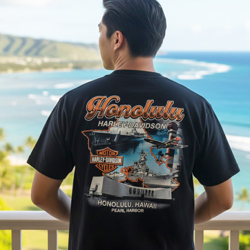 Harley-Davidson Men's Pearl Harbor Collage T-Shirt