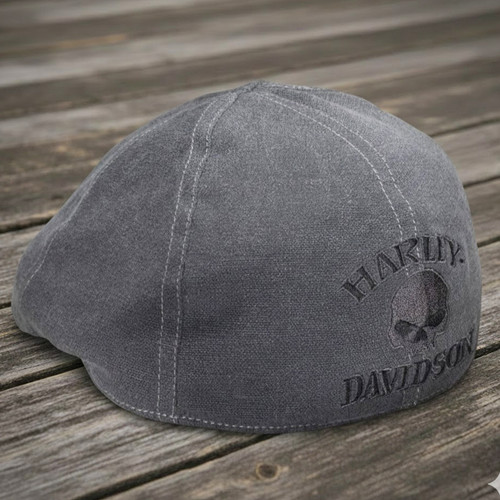 Harley-Davidson Men's Cotton Skull Ivy Cap