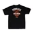 Rear view of Harley-Davidson Men's HD Original Short Sleeve T-Shirt in Black displaying classic Bar and Shield back graphic