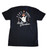 Rear view of Harley-Davidson Men's Slow Your Roll Kona T-Shirt in Black displaying shaka hand back graphic
