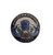 Honolulu Harley-Davidson Tiki Wave Pin showing front enamel blue Tiki design