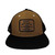 Exclusive Pacific Harley-Davidson Turbine Mesh Back Cap featuring custom emblem patch on tan crown and black flat brim