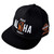Side view of Harley-Davidson Ride Aloha Flat Cap – Black | Pacific H-D