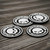 Harley-Davidson Rubber Willie-G Skull Drink 4" Coaster Set of 4