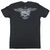 Rear view of Harley-Davidson Men's Eagle Emblem T-Shirt in Black displaying eagle shield back graphic