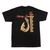 Rear view of Harley-Davidson Men's Makau Black T-Shirt displaying Hawaiian fish hook graphic and Honolulu Hawaii text